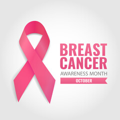Vector Illustration of Breast Cancer.
