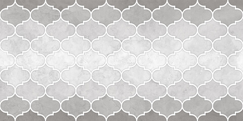 damask pattern with cement texture background