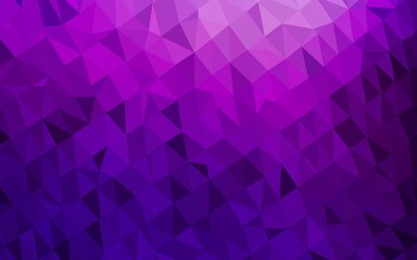 Dark Purple vector blurry triangle template. Colorful illustration in abstract style with gradient. Completely new template for your business design.