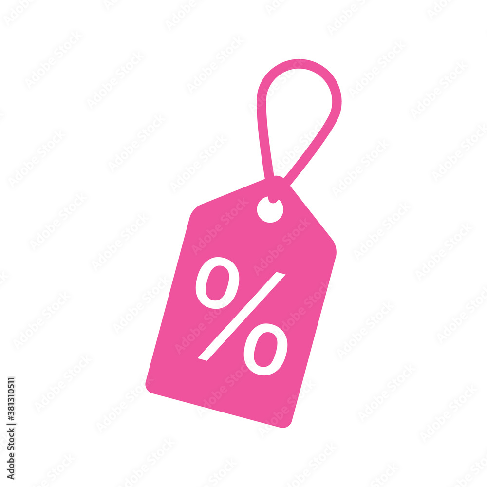 Wall mural Vector Sale Percentage Tag Label