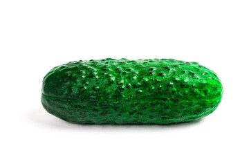 Green сucumbers isolated on white background