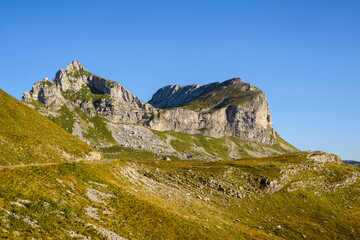 Fototapeta na wymiar Mountain landscape on Durmitor national park in Montenegro