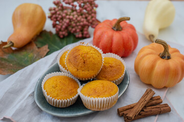 sweet home made pumpkin muffins