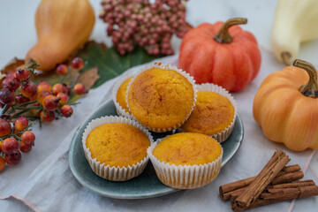 sweet home made pumpkin muffins