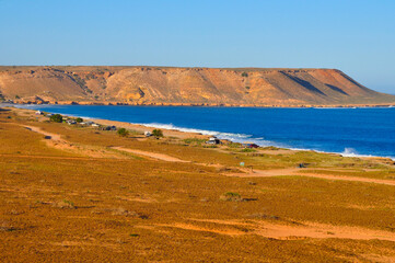 Red bluff. Remote coast camping hotspot in Western Australia