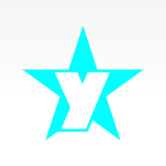 Obraz premium Vector illustration Initial Letter Y abstract technology logo. Typography digital space concept.