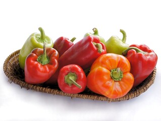 tasty multricolor peppers for salad or cooking meals