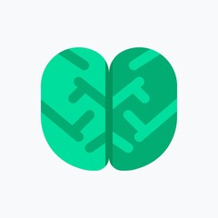Brain Icon. Medical Icon. Perfect for website mobile app presentation and any other projects. Icon design flat style