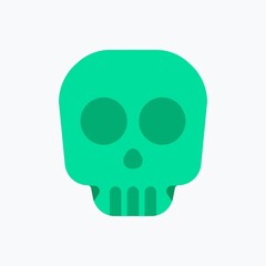 Skull Icon. Medical Icon. Perfect for website mobile app presentation and any other projects. Icon design flat style