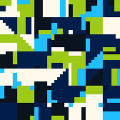 Colorful Geometric Vector Pattern Design