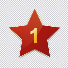 1 place - red star for customer produkt rating