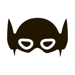 Super Hero Mask glyph icon vector. Super Hero Mask Sign. isolated symbol illustration