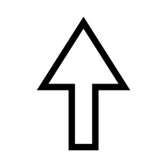 Arrow pointer cursor icon v7. Internet flat icon symbol for applications.
