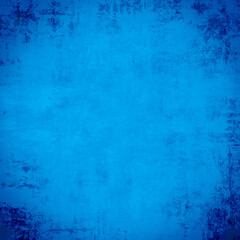 Grunge blue wall background or texture