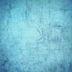 Grunge blue wall background or texture