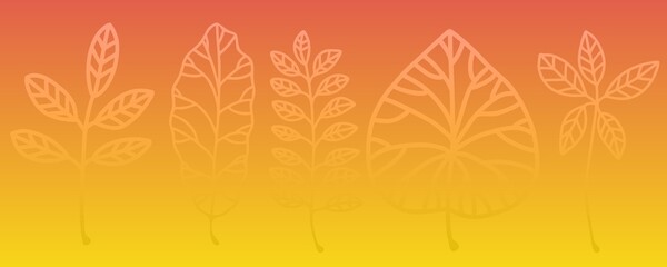 Autumn leaves colourful background