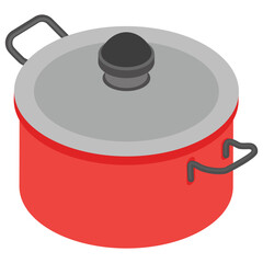 
A cooking non stick saucepan, casserole
