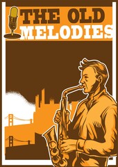 The old melodies poster design