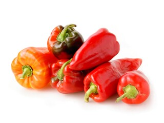 tasty multricolor peppers for salad or cooking meals