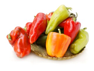 tasty multricolor peppers for salad or cooking meals