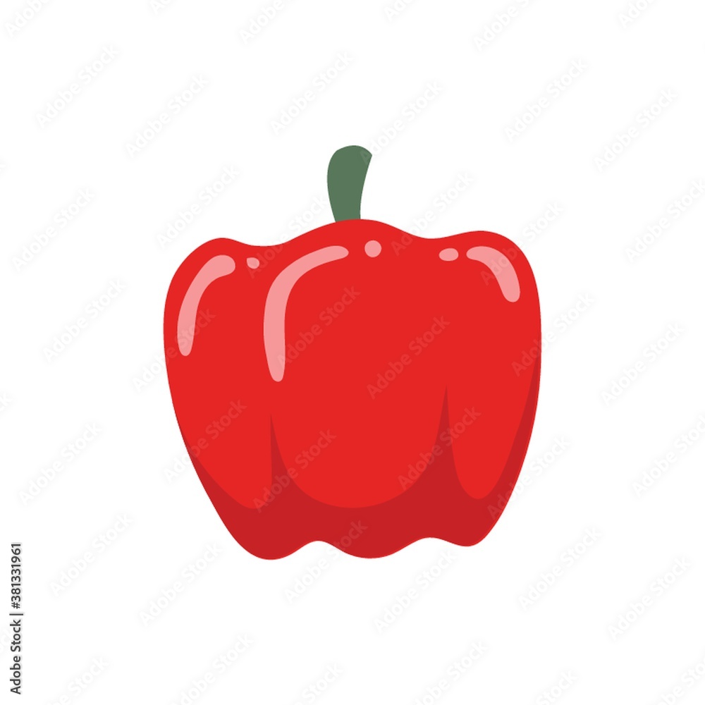 Wall mural red capsicum