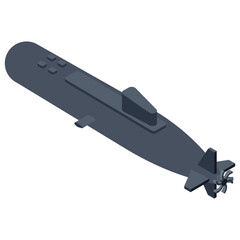 
Isometric icon of machine gun.
