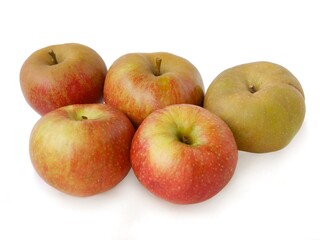 multicolor tasty apples as wholesome food