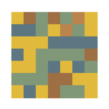 7x7 cube, square geometric arrangement. Square illustration