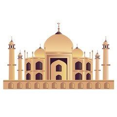 taj mahal vector illustration
