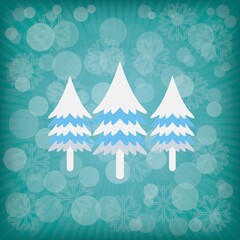 christmas tree background design