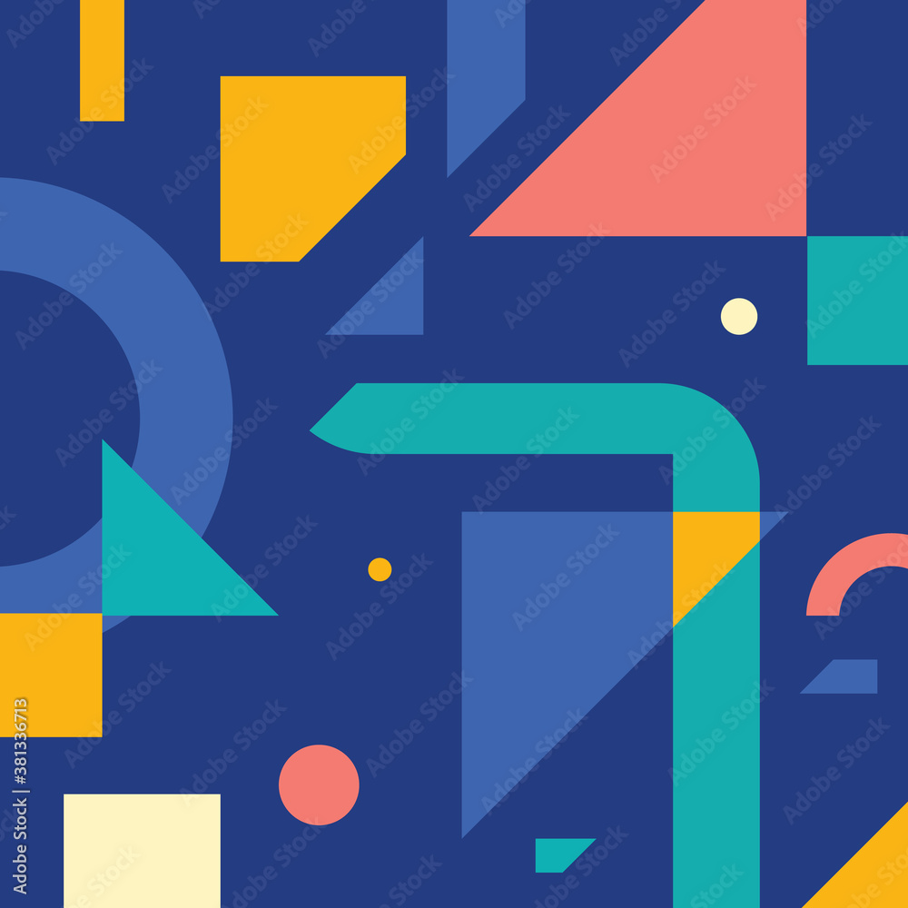 Poster abstract geometric modern design illustration vector background