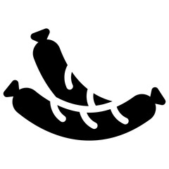 
Bbq skewer, glyph vector icon, 
