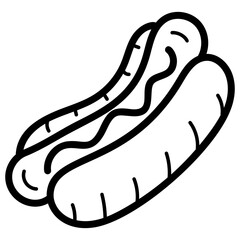 Hotdog Sandwich Vector 