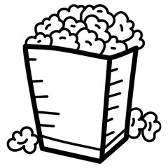 Popcorn Snacks Vector 