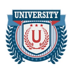 Obraz premium university logo design
