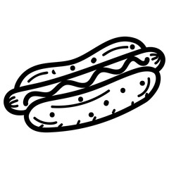 Hotdog Vector Design 