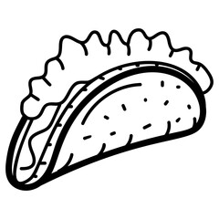 Tortilla Sandwich Vector 