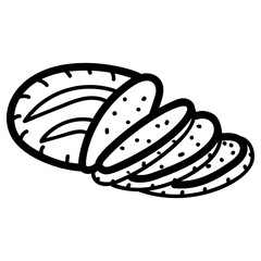 Garlic Bread Vector 