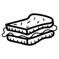 Sandwich Vector Drawing 