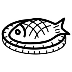 Fried Fish Vector 