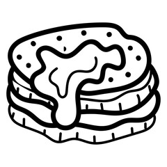 Cheese Pancake Vector