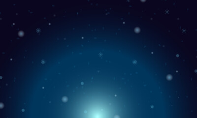 Dark blue vector template with ice snowflakes. Modern abstract illustration with crystals of ice. Design for your ad, poster, banner.