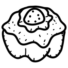 Muffin Vector Drawing 