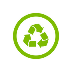 Recycle icon. Vector