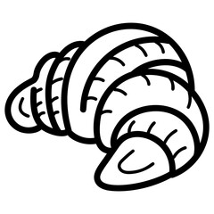 Croissant Vector Design 
