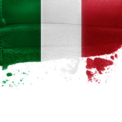 Grunge Flag of Italy background