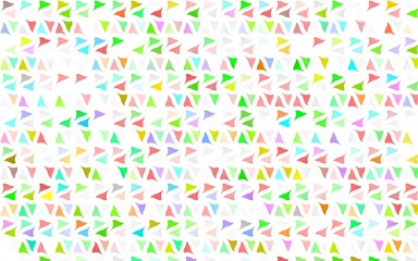 Light Multicolor, Rainbow vector pattern in polygonal style. Abstract gradient illustration with triangles. Pattern for busines ad, booklets, leaflets