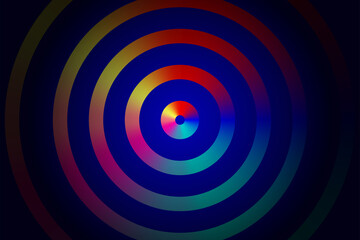 Background with glowing circles for night club