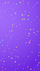 Festive sightly confetti. Celebration stars. Color