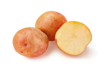 raw potatoes isolate